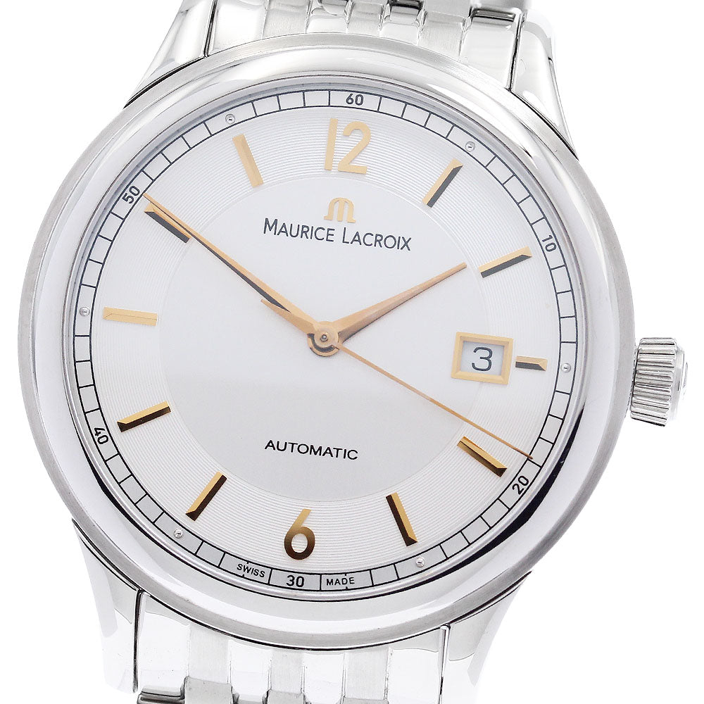 MAURICE LACROIX LC6098-SS002-121-1 Les Classiques Date Automatic Men's Watch Excellent Condition