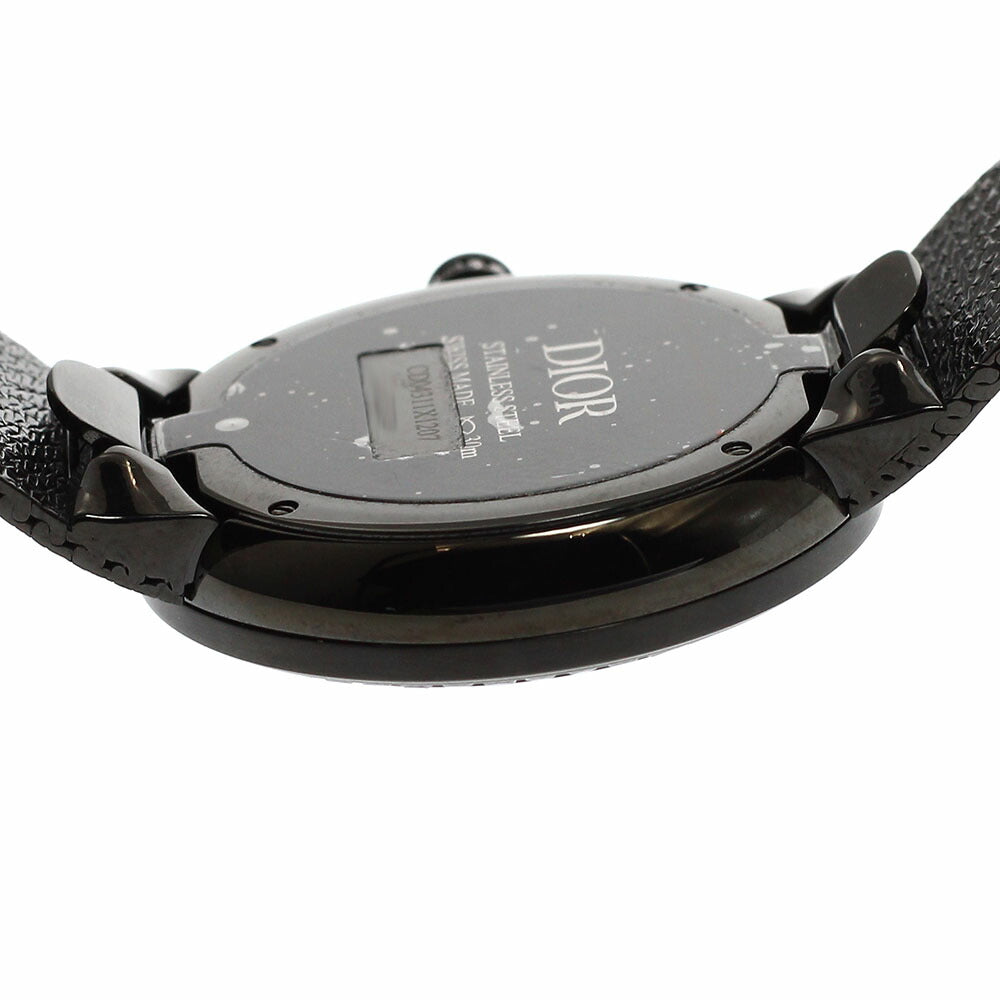 Dior CD04311X1207 La Deux Black Ultra Matte Black Diamond Bezel Quartz Ladies Watch - Excellent Condition