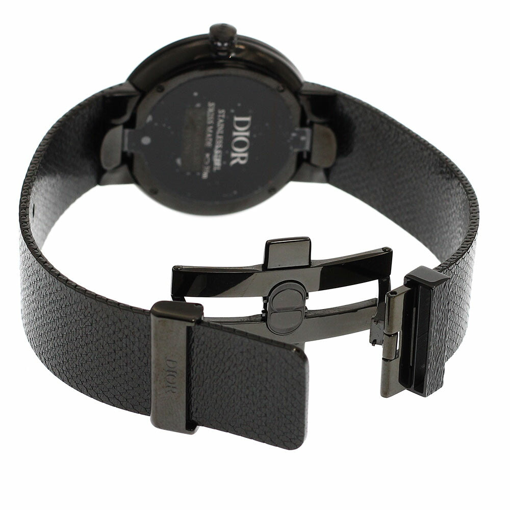 Dior CD04311X1207 La Deux Black Ultra Matte Black Diamond Bezel Quartz Ladies Watch - Excellent Condition