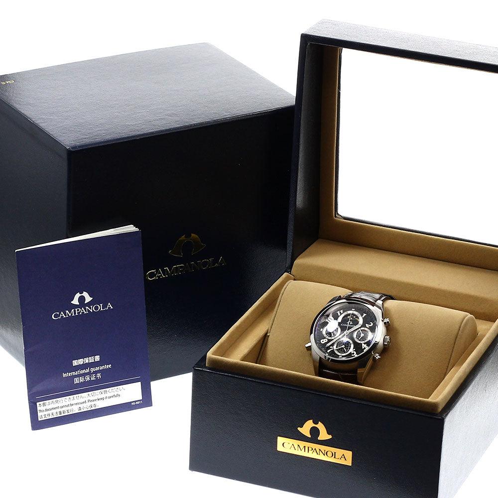 CITIZEN CTR57-1091/6771-T010768 Campanola Grand Complication Black Oak Quartz Men's Watch Excellent Condition with Box and Warranty.