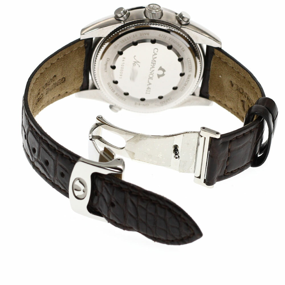 CITIZEN CTR57-1091/6771-T010768 Campanola Grand Complication Black Oak Quartz Men's Watch Excellent Condition with Box and Warranty.