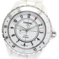 CHANEL H2126 J12 GMT Date Automatic Men's Watch with Warranty Card