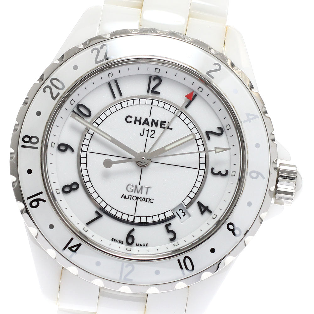 CHANEL H2126 J12 GMT Date Automatic Men's Watch with Warranty Card