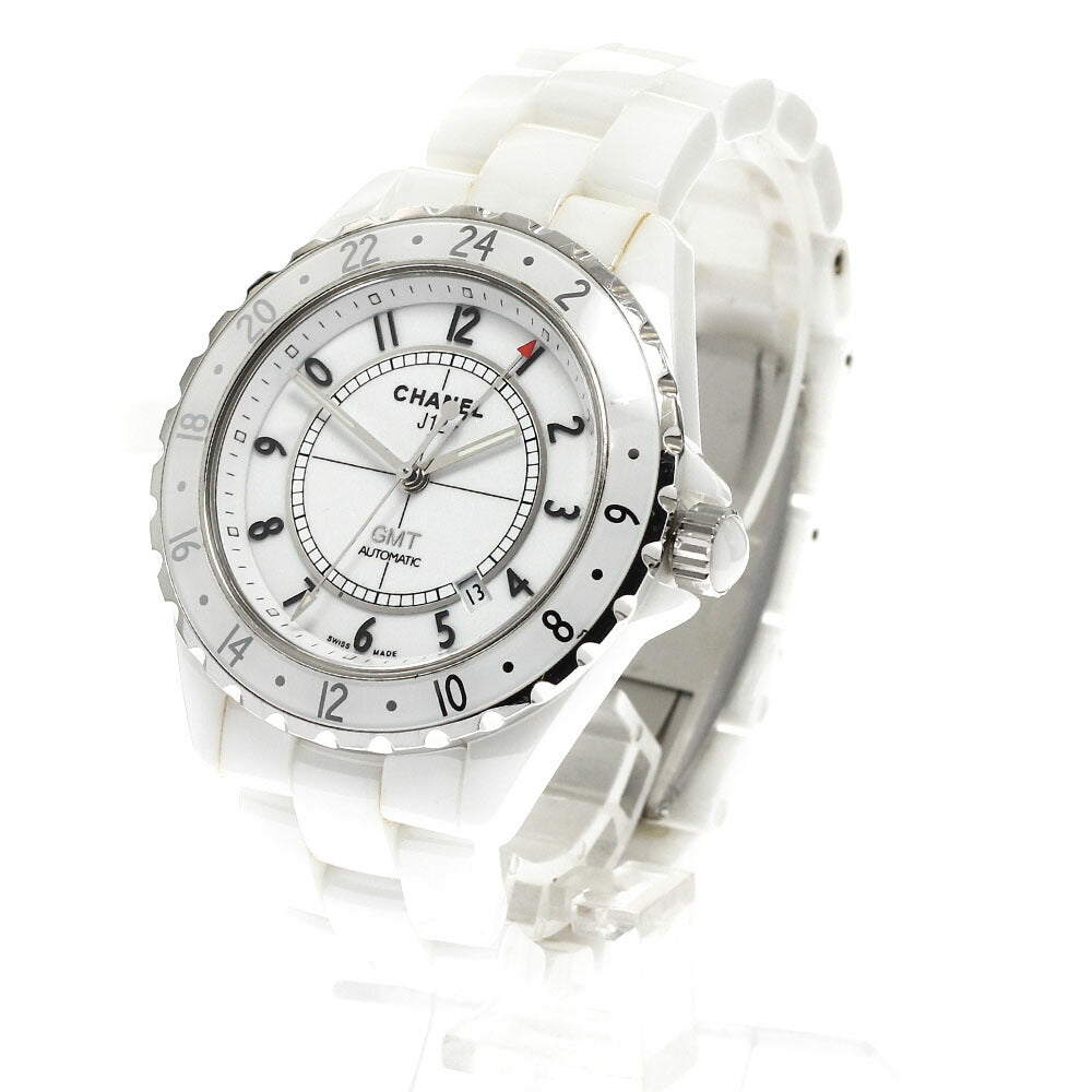 CHANEL H2126 J12 GMT Date Automatic Men's Watch with Warranty Card