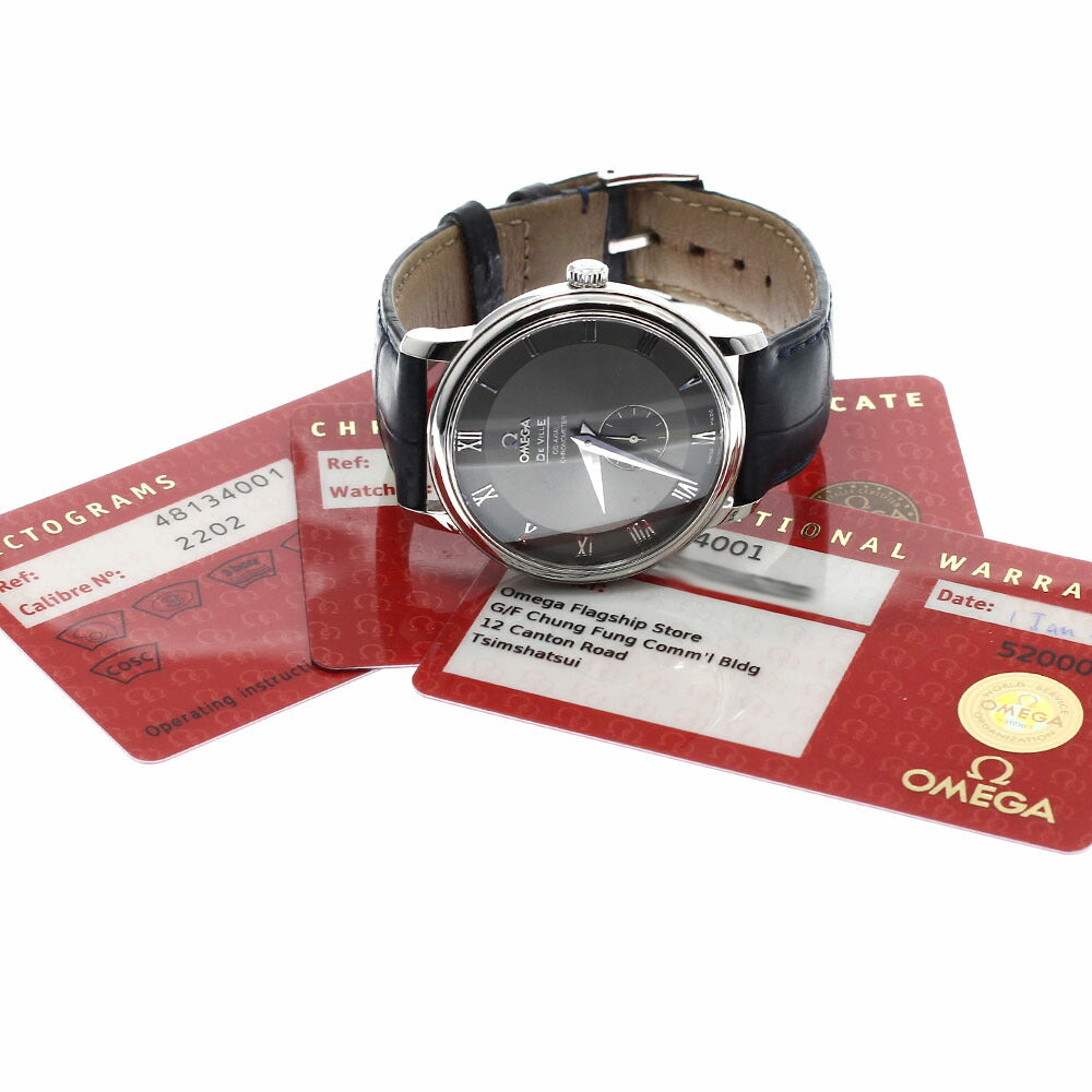 OMEGA 4813.40.01 De Ville Prestige Co-Axial Small Seconds Automatic Men's Watch with Warranty