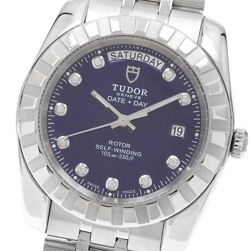 TUDOR 23010 Classic Date-Day 10-Diamond Automatic Men's Watch