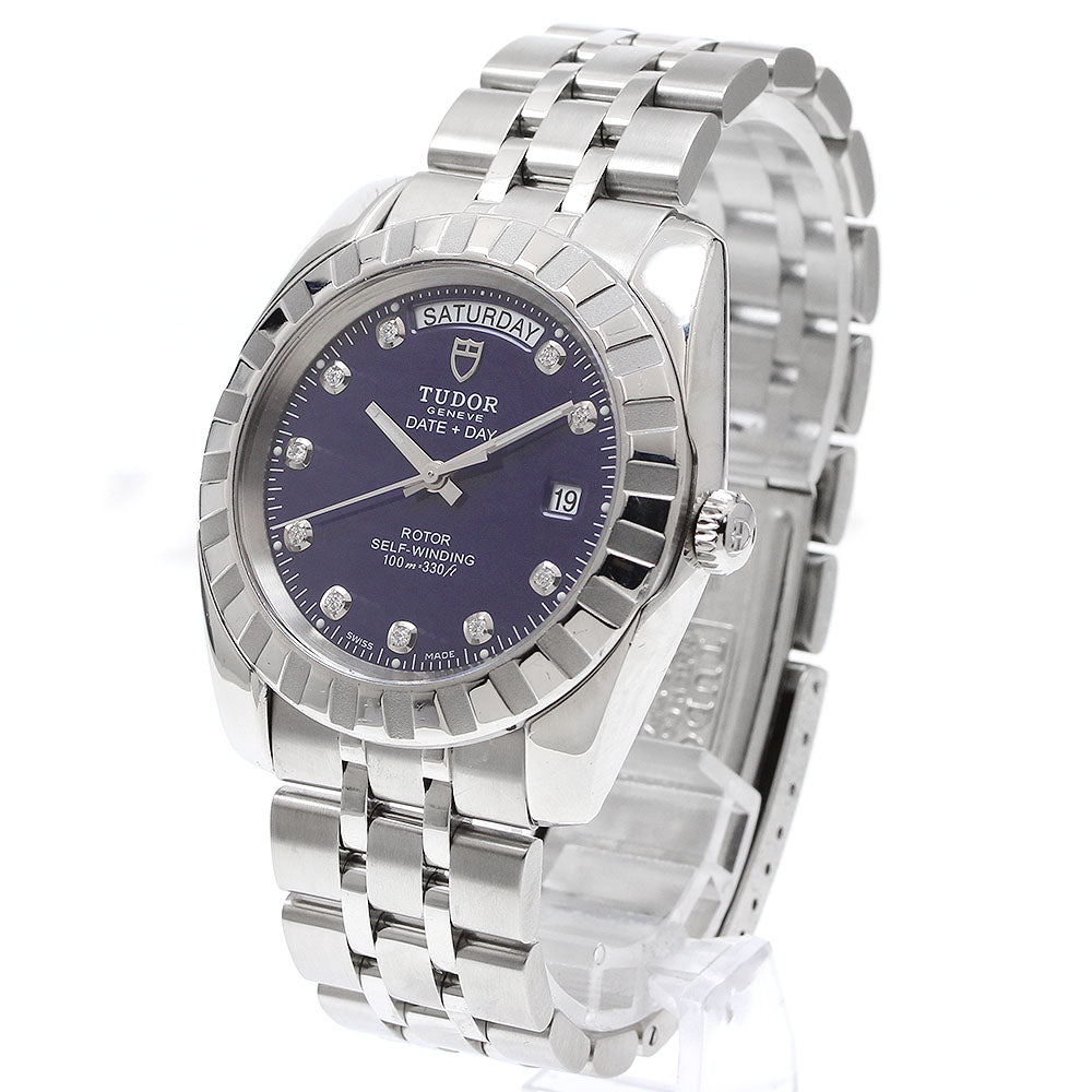 TUDOR 23010 Classic Date-Day 10-Diamond Automatic Men's Watch