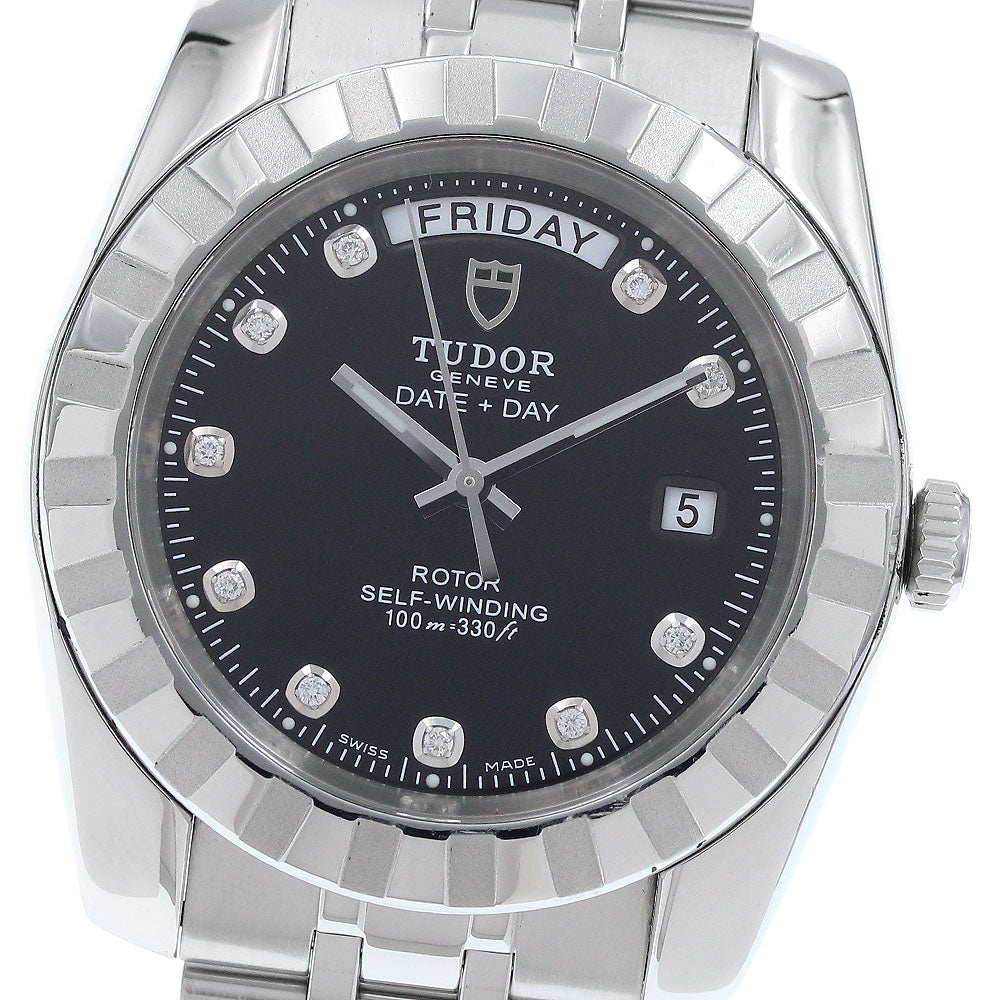 TUDOR 23010 Classic Date-Day 10-Diamond Automatic Men's Watch