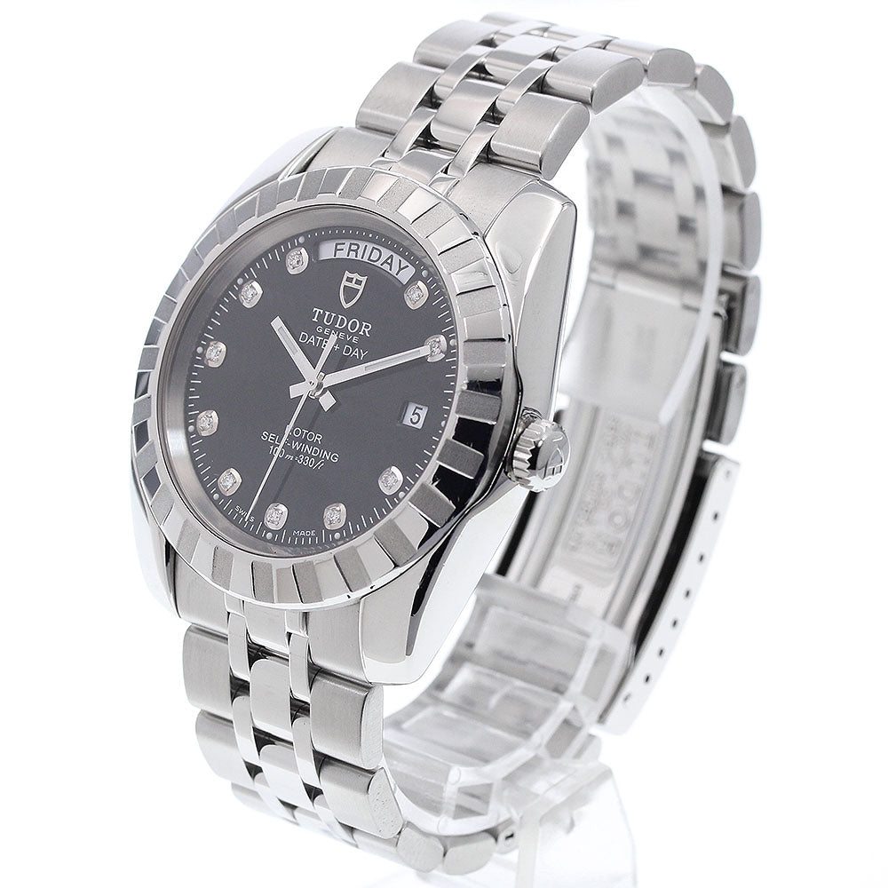 TUDOR 23010 Classic Date-Day 10-Diamond Automatic Men's Watch