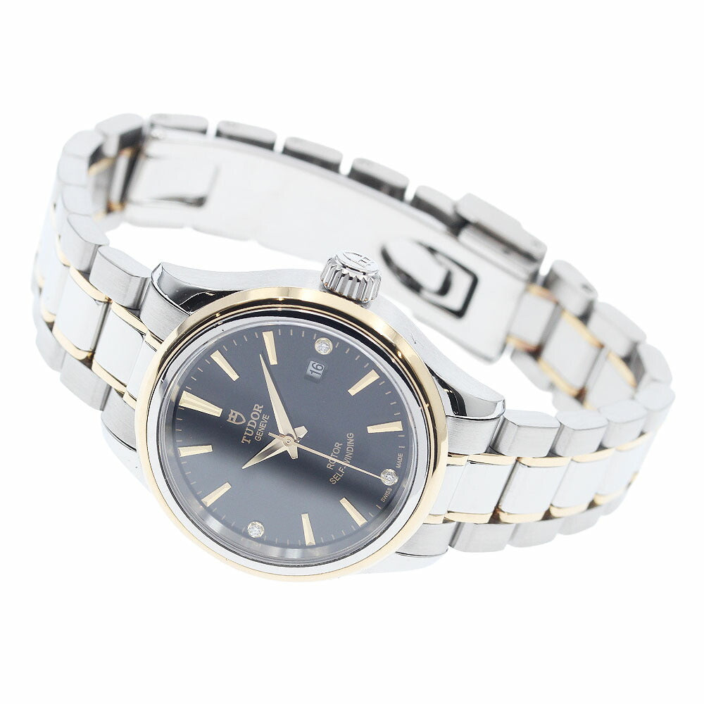 TUDOR 12103 Style Date 3P Diamond Automatic Women's Watch with Warranty