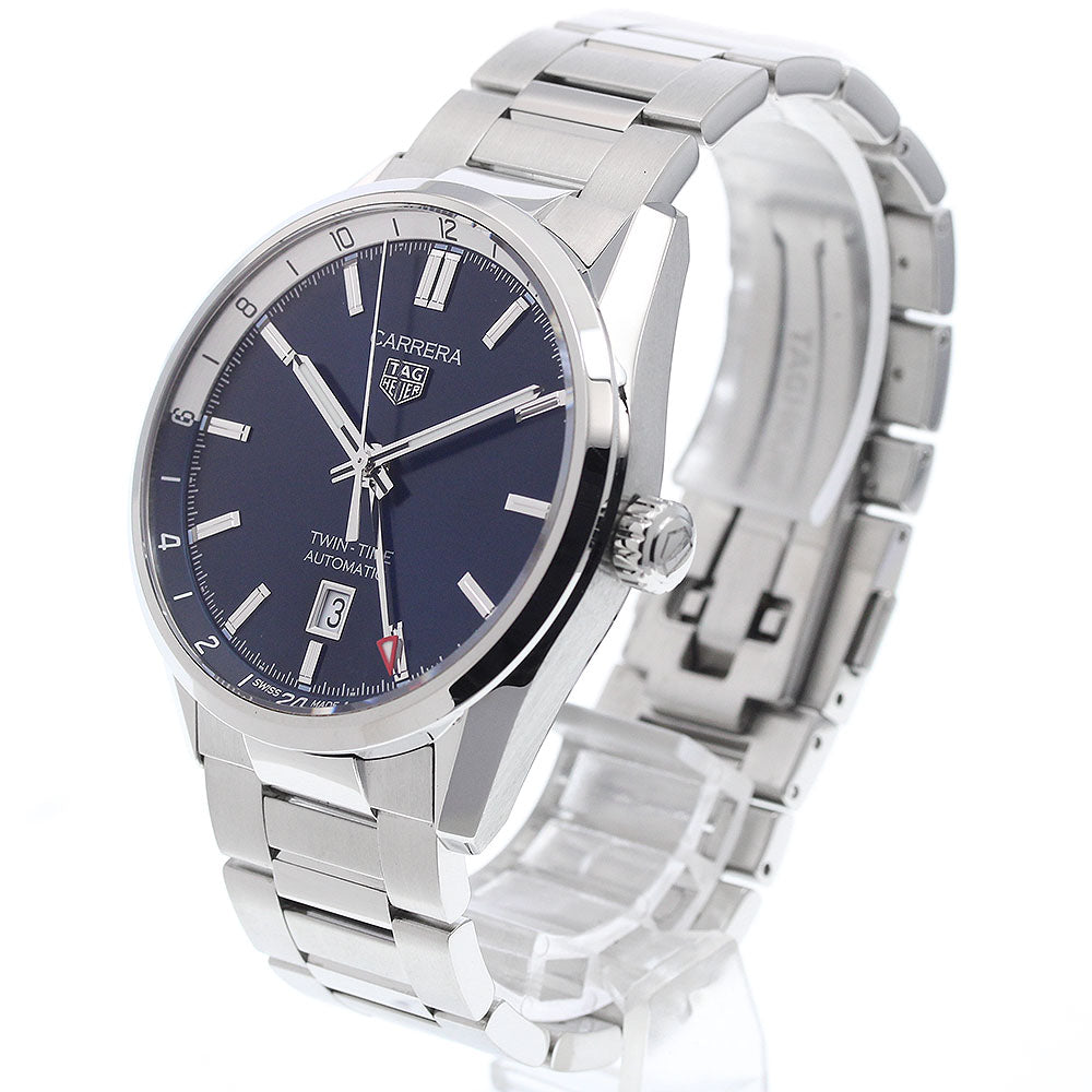 TAG Heuer WBN201A Carrera Twin Time Caliber 7 Automatic Men's Watch Excellent Condition with Warranty.