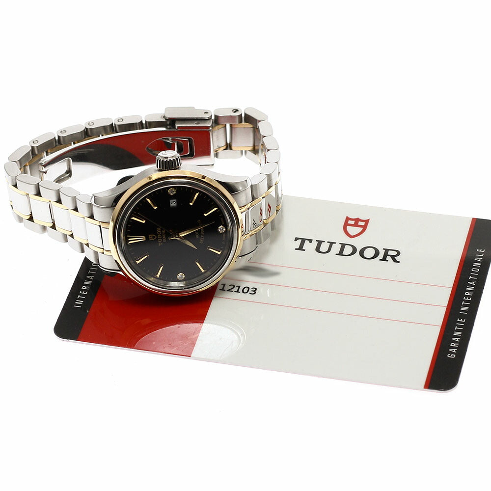 TUDOR 12103 Style Date 3P Diamond Automatic Women's Watch with Warranty