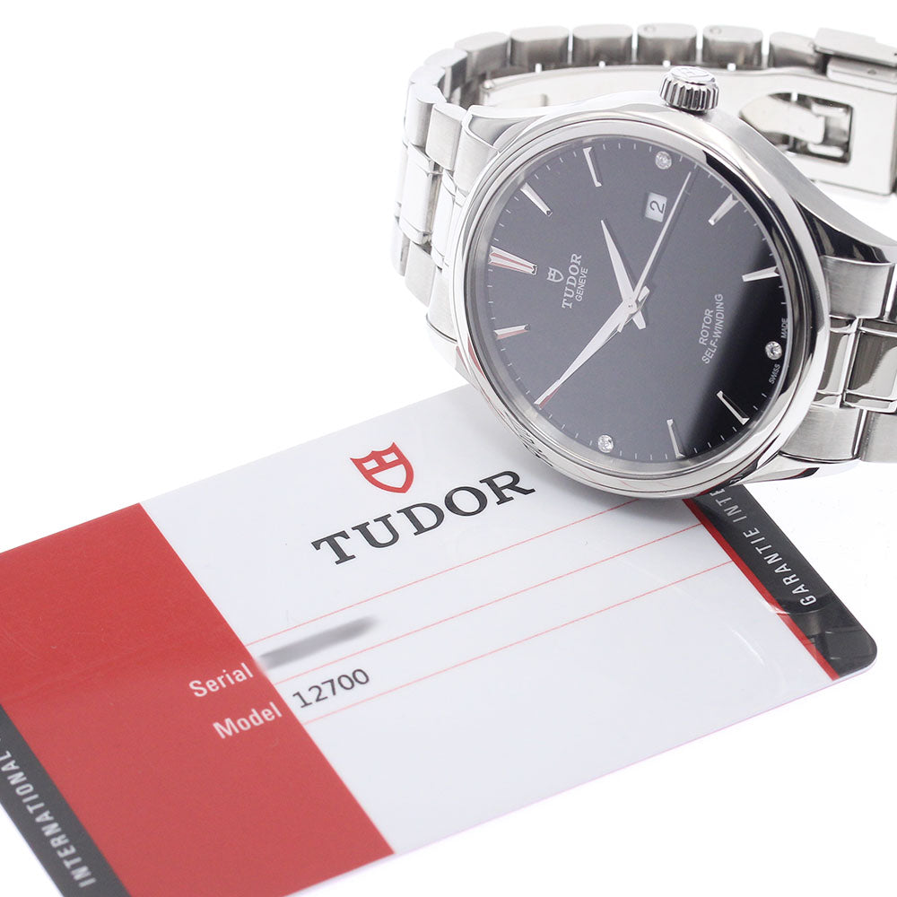 TUDOR 12700 Style 3P Diamond Date Automatic Men's Watch with Warranty