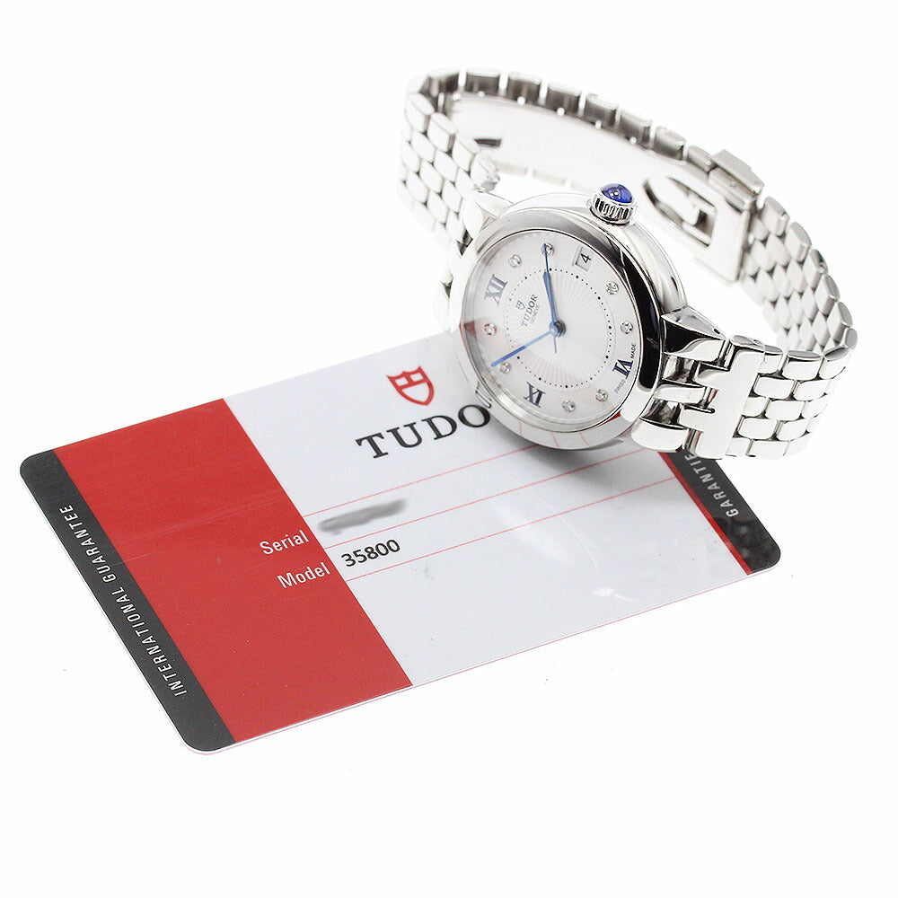 TUDOR 35800 Claire de Rose 8P Diamond Date Automatic Boys' Watch with Warranty