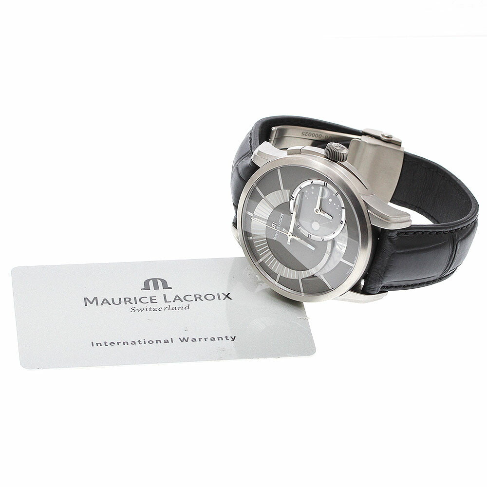 MAURICE LACROIX PT6108 Pontos Off-Center GMT Date Automatic Men's Watch Excellent Condition with Warranty.