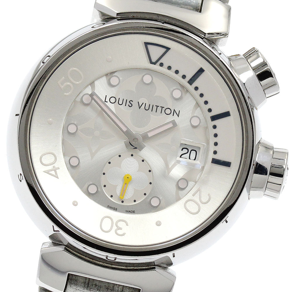 LOUIS VUITTON Q131M Tambour Diving Date Quartz Ladies Watch