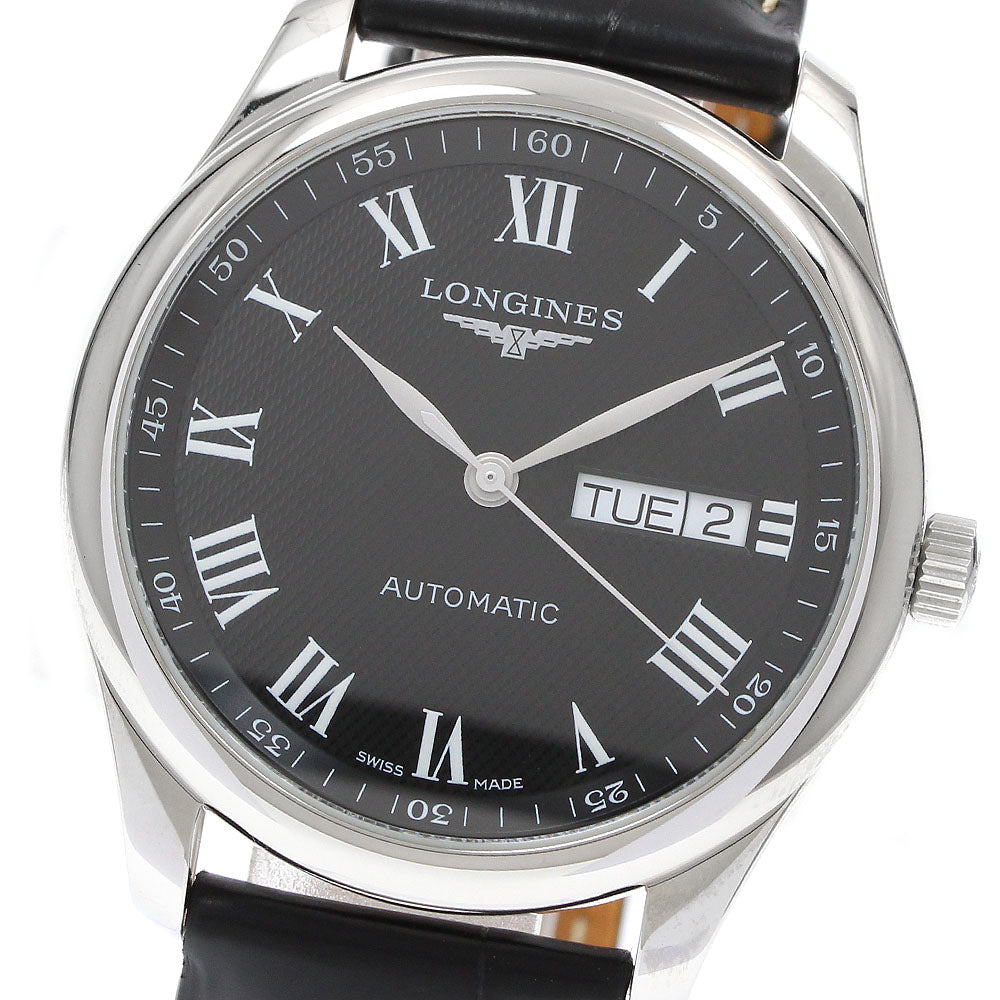 LONGINES L2.755.4 Master Collection Day-Date Automatic Men's Watch Excellent Condition with Warranty Card