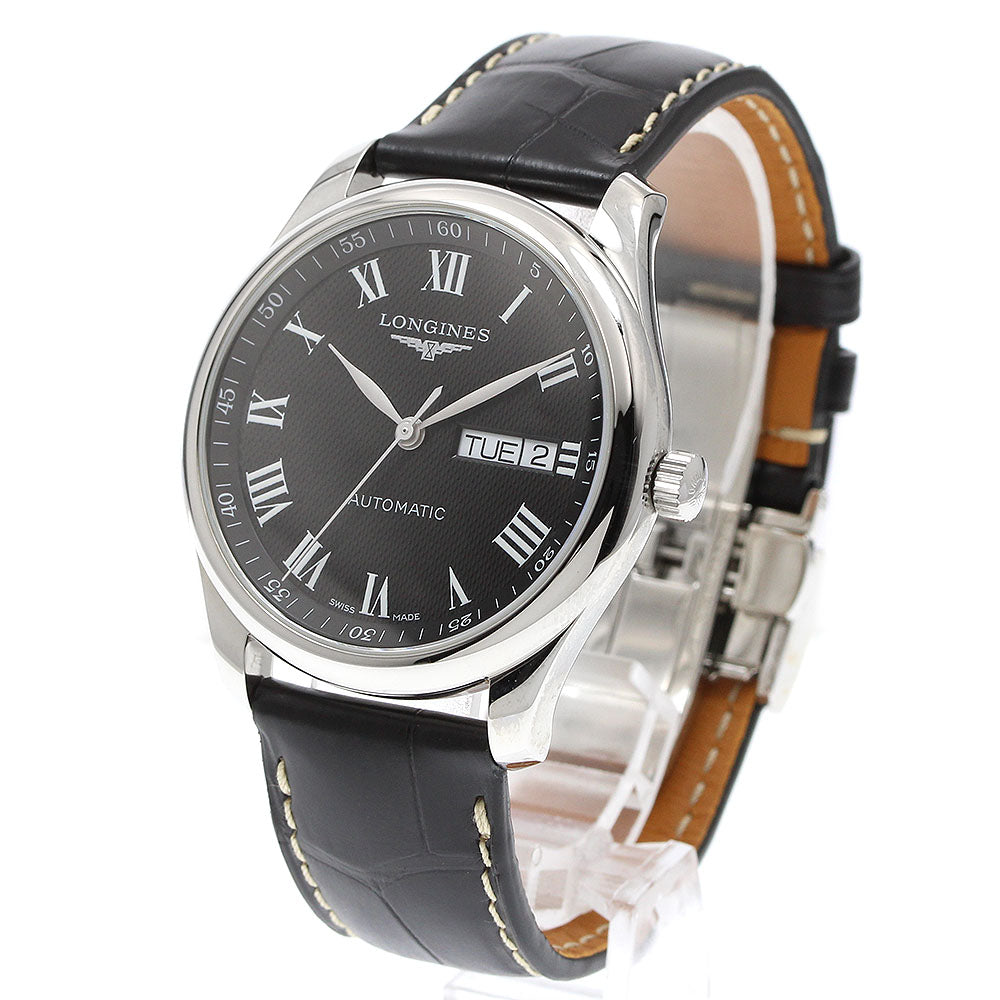 LONGINES L2.755.4 Master Collection Day-Date Automatic Men's Watch Excellent Condition with Warranty Card