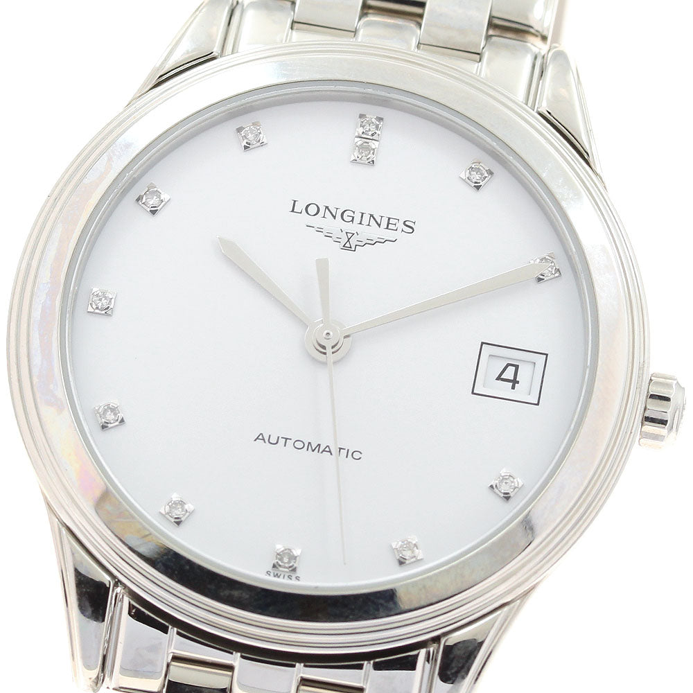 LONGINES L4.774.4 Flagship Date 12P Diamond Automatic Men's Watch Excellent Condition with Warranty.