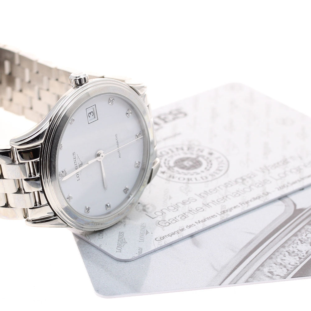 LONGINES L4.774.4 Flagship Date 12P Diamond Automatic Men's Watch Excellent Condition with Warranty.