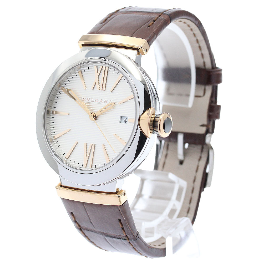 BVLGARI LU40C6SSPGLD Lucea Date Automatic Men's Watch Excellent Condition with Box