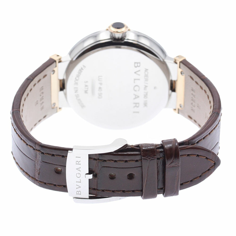 BVLGARI LU40C6SSPGLD Lucea Date Automatic Men's Watch Excellent Condition with Box