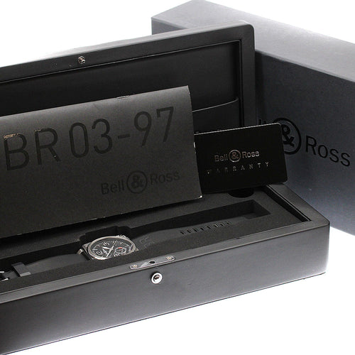 Bell & Ross BR03-97 Aviation Date Power Reserve Automatic Men's Watch (with box and warranty)