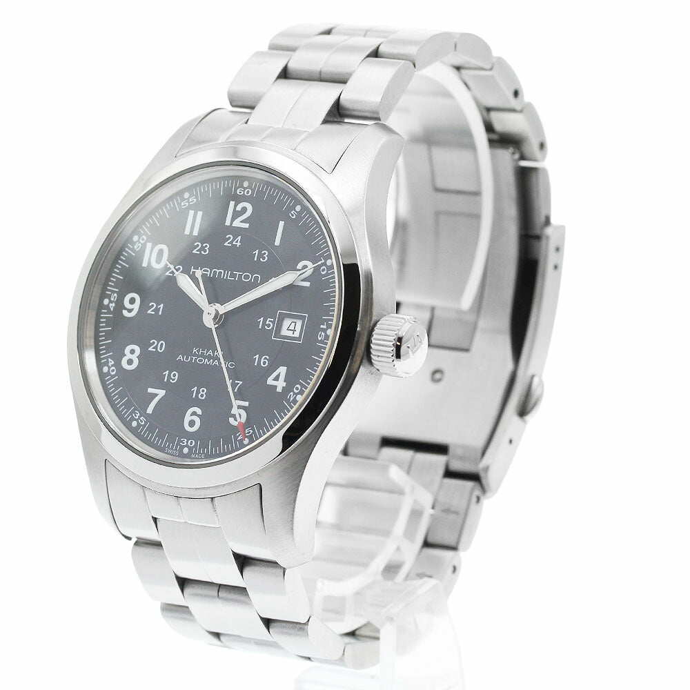 HAMILTON H706050 Khaki Field Date Automatic Men's Watch Excellent Condition with Box