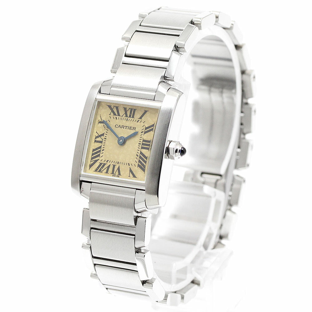 CARTIER W51008Q3 Tank Francaise SM Quartz Ladies Watch with Warranty