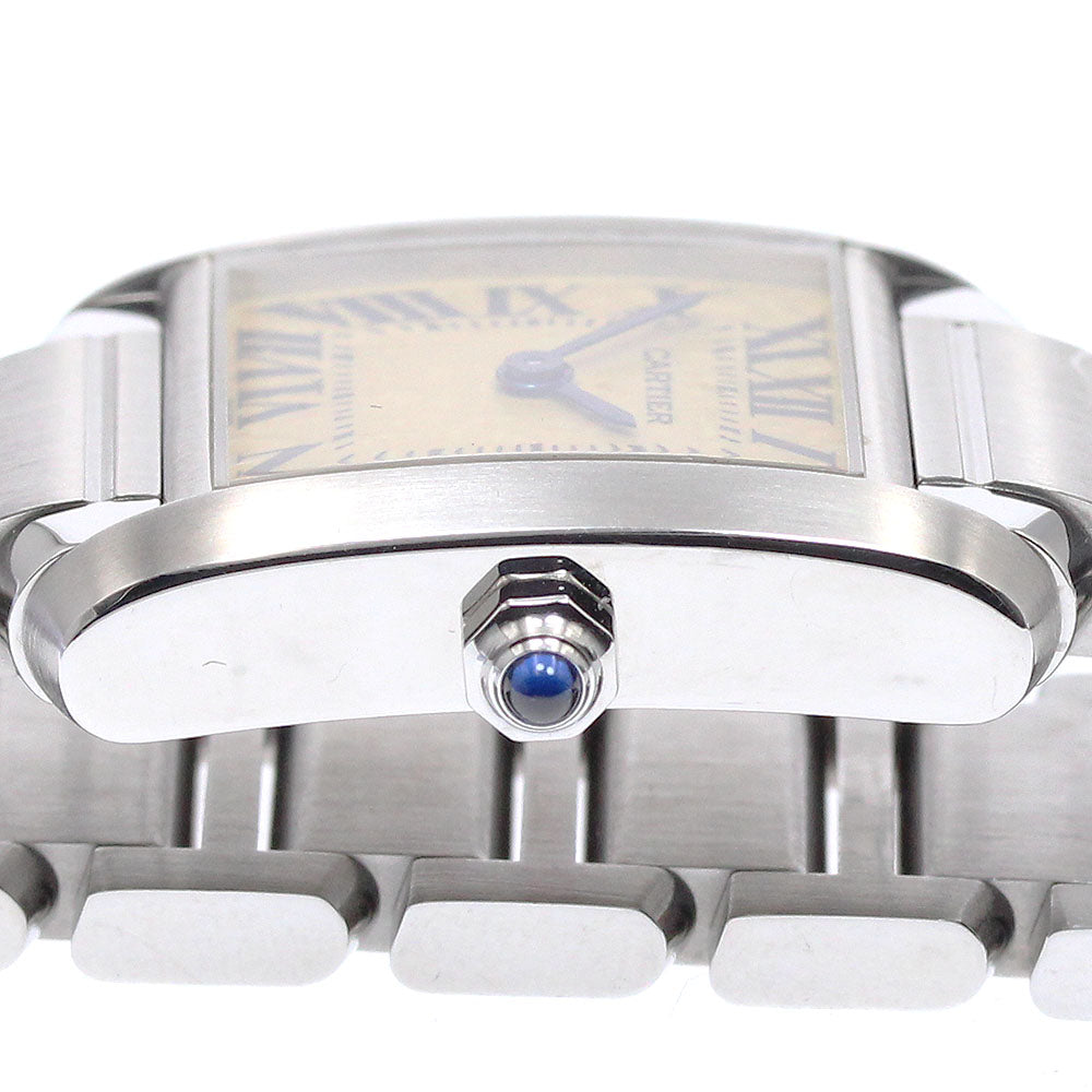 CARTIER W51008Q3 Tank Francaise SM Quartz Ladies Watch with Warranty