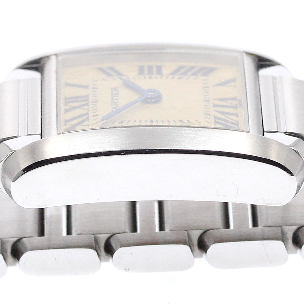 CARTIER W51008Q3 Tank Francaise SM Quartz Ladies Watch with Warranty