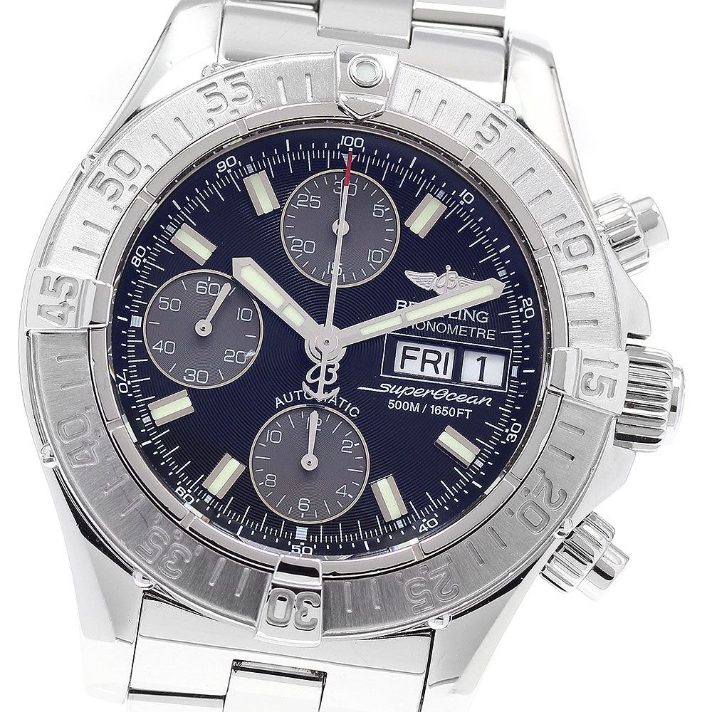 BREITLING A13340 Superocean Chronograph Automatic Men's Watch with Warranty