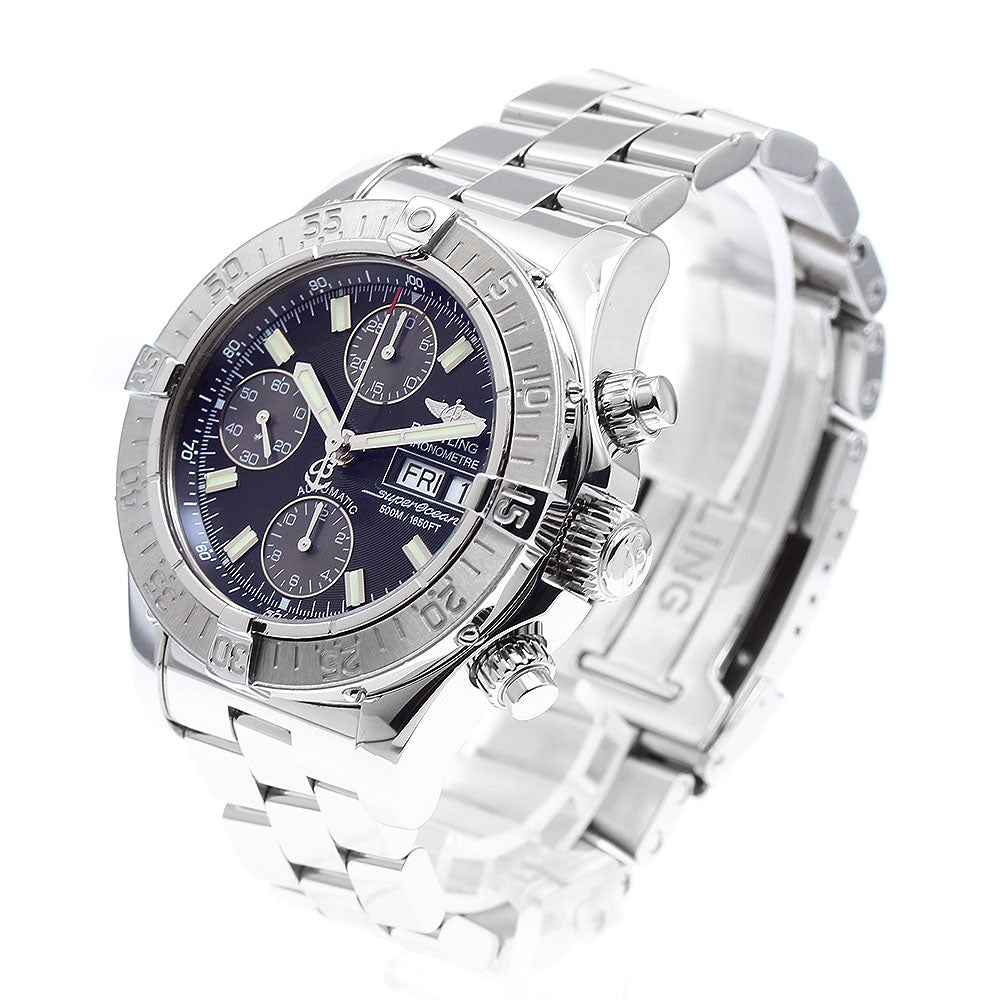 BREITLING A13340 Superocean Chronograph Automatic Men's Watch with Warranty