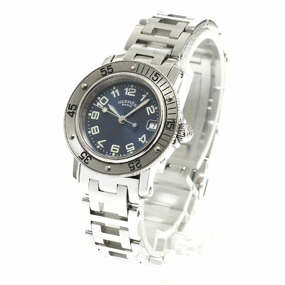 HERMES CL5.210 Clipper Date Quartz Ladies Watch with original box and warranty.