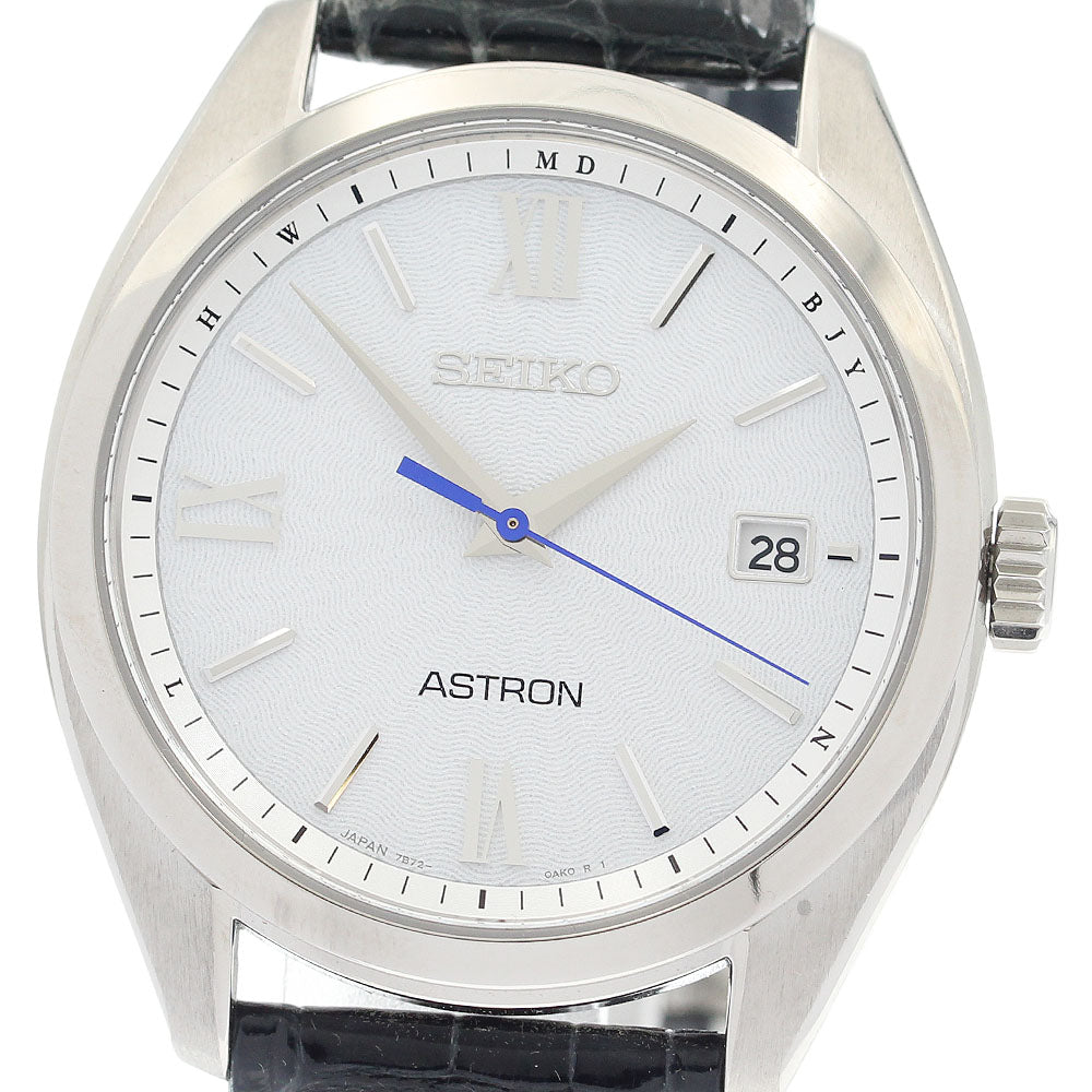 SEIKO SBXY035/7B72-0AD0 Astron Origin Date Solar Radio Controlled Men's Watch - Excellent Condition with Box and Warranty Card