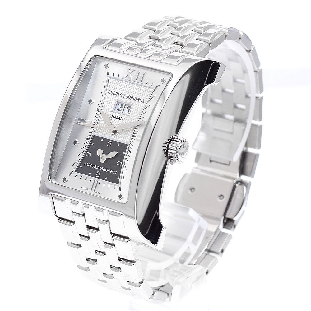CUERVO Y SOBRINOS A2451/2 Esplendidos Dual Time Date Automatic Men's Watch (Good Condition)