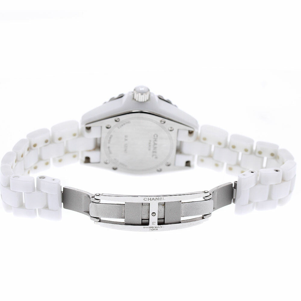 CHANEL H1628 J12 White Ceramic 12-Diamond Quartz Women's Watch