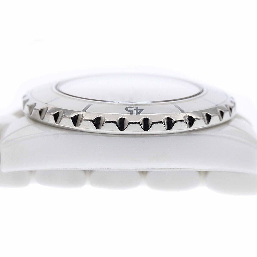 CHANEL H1628 J12 White Ceramic 12-Diamond Quartz Women's Watch