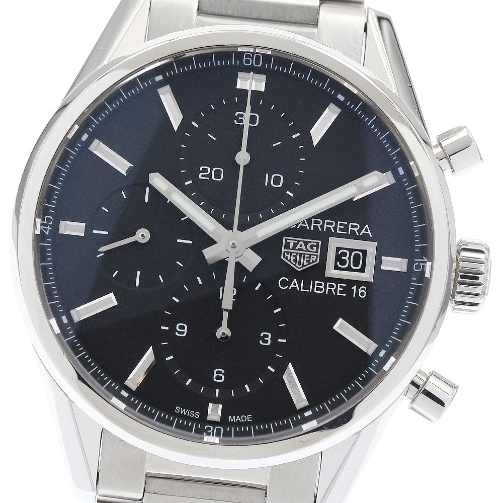 TAG Heuer CBK2110 Carrera Caliber 16 Chronograph Date Automatic Men's Watch Excellent Condition with Warranty.