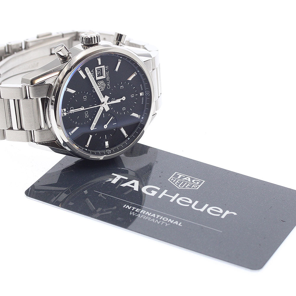 TAG Heuer CBK2110 Carrera Caliber 16 Chronograph Date Automatic Men's Watch Excellent Condition with Warranty.