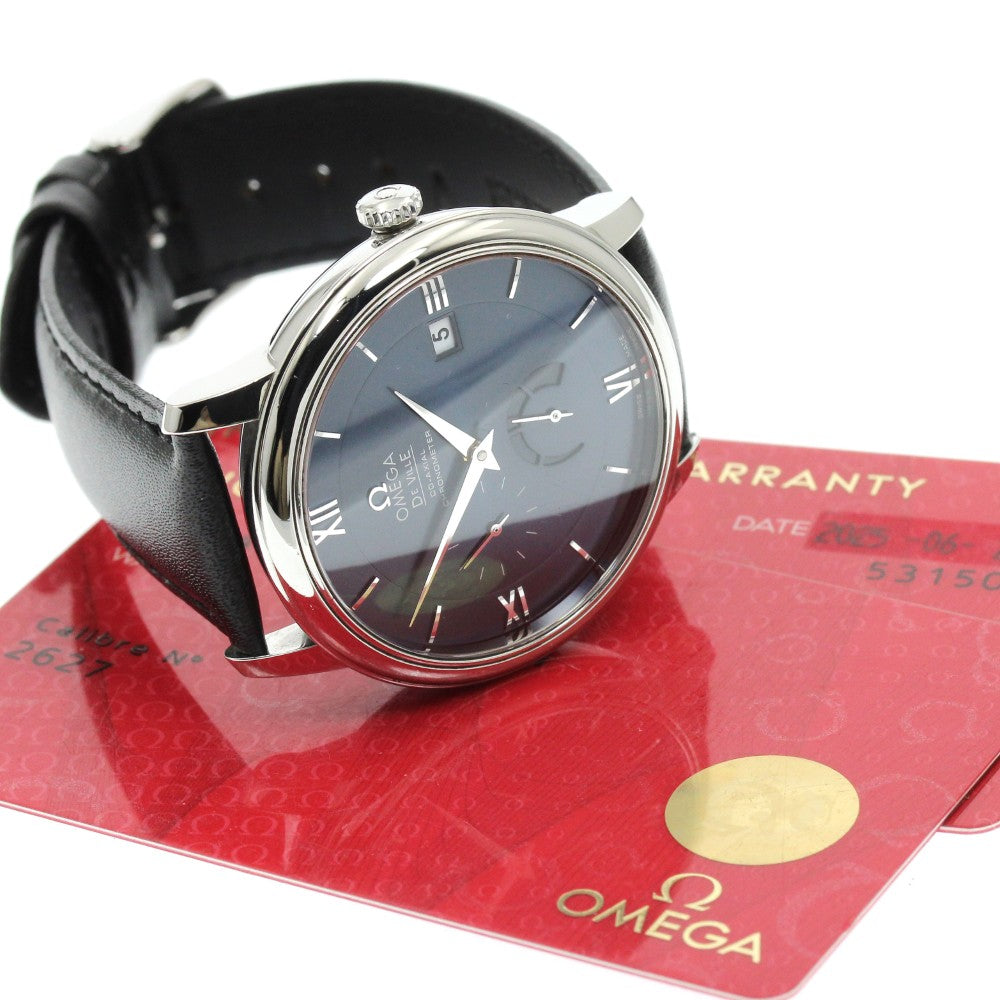 OMEGA 424.13.40.21.03.001 De Ville Prestige Power Reserve Date Automatic Men's Watch with Warranty