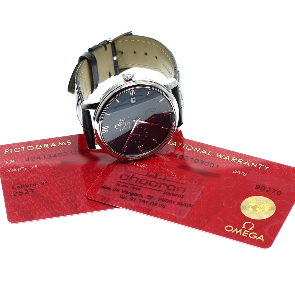 OMEGA 424.13.40.21.03.001 De Ville Prestige Power Reserve Date Automatic Men's Watch with Warranty
