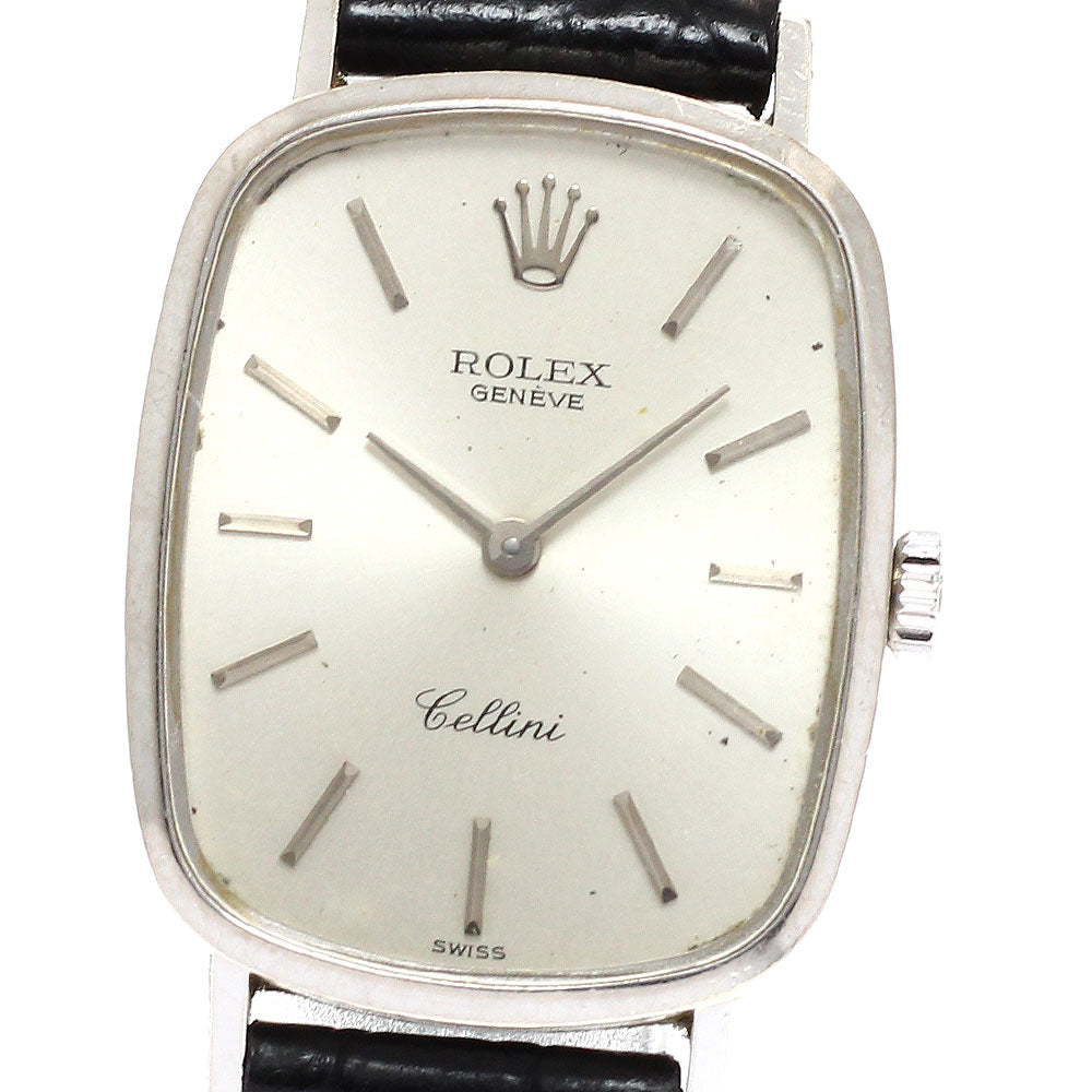 ROLEX 4111 Cellini K18WG Cal.1601 Manual Winding Ladies Watch