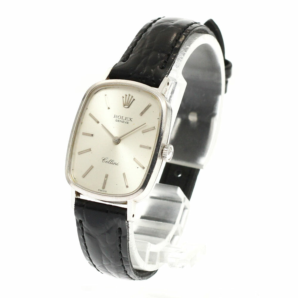 ROLEX 4111 Cellini K18WG Cal.1601 Manual Winding Ladies Watch