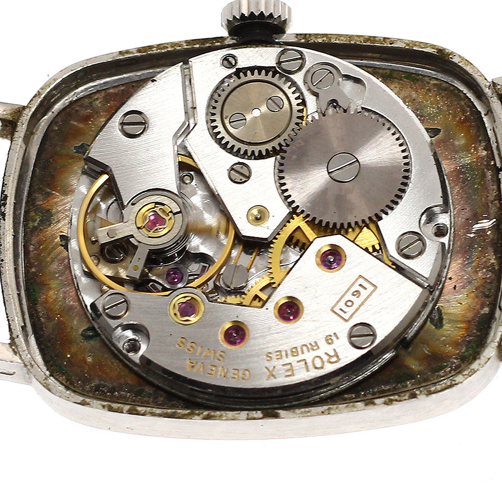 ROLEX 4111 Cellini K18WG Cal.1601 Manual Winding Ladies Watch