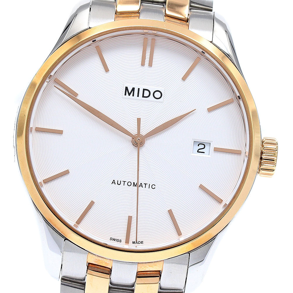 MIDO M024.407.22.031.00 Belluna Date Automatic Men's Watch Excellent Condition with Warranty Card