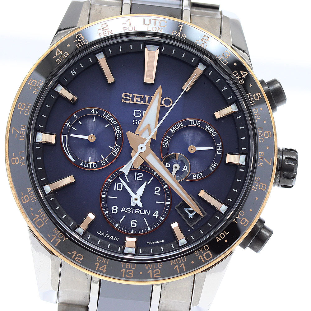 SEIKO SBXC007/5X53-0AA0 Astron Shohei Ohtani Model 2018 Day-Date Solar Radio-Controlled Men's Watch with Warranty