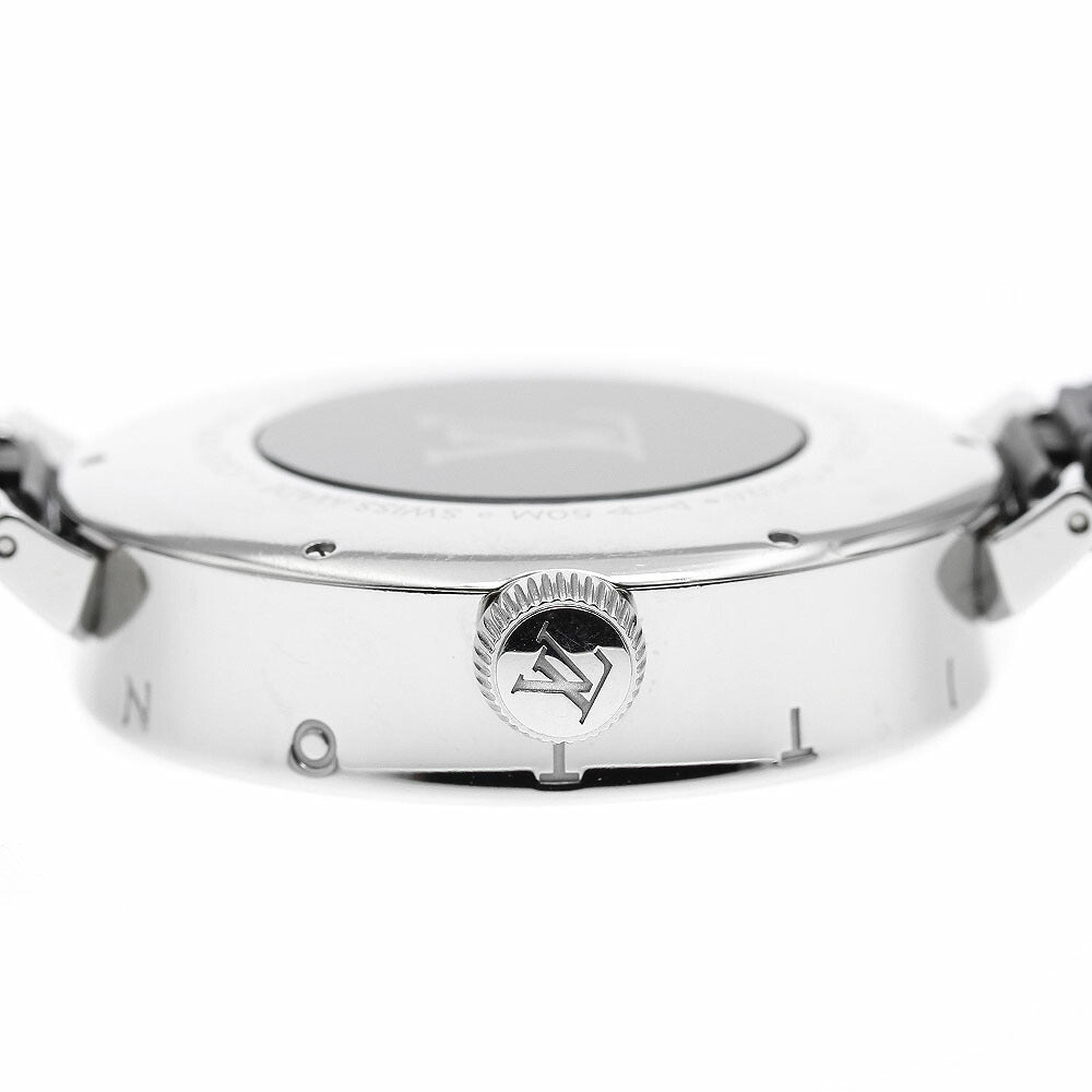 LOUIS VUITTON QA096 Tambour Moon Dual Time GMT Quartz Men's Watch (Good Condition)