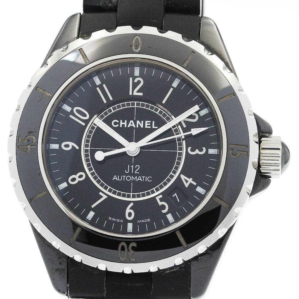 CHANEL H3131 J12 Matte Black Ceramic 42mm Automatic Men's Watch - Excellent Condition