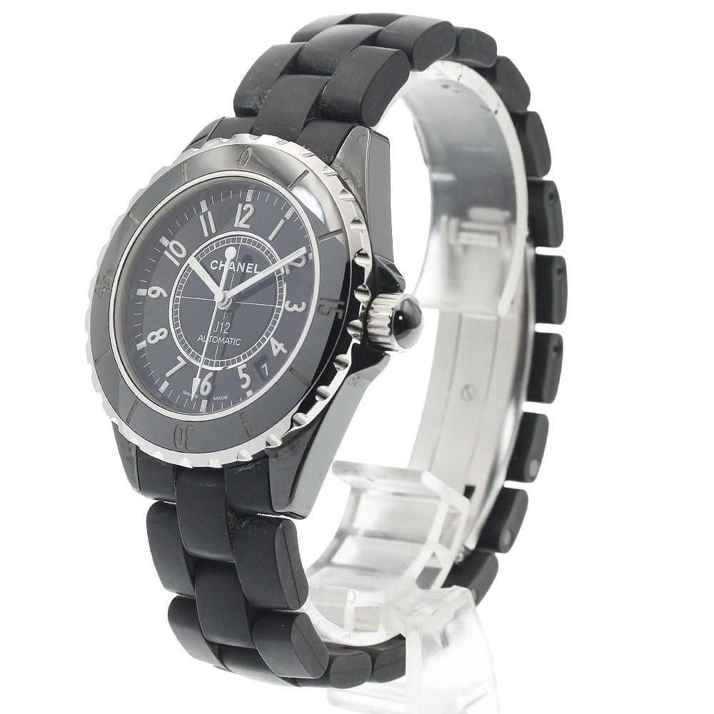 CHANEL H3131 J12 Matte Black Ceramic 42mm Automatic Men's Watch - Excellent Condition